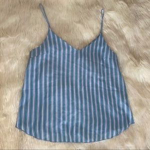 Striped V Neck Cami Top